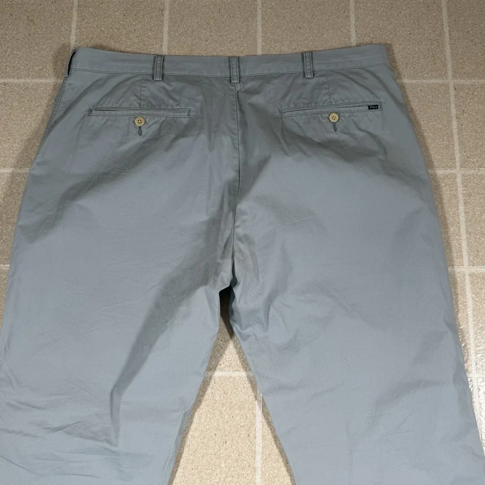 VTG Polo Ralph Lauren Chino Pants 40x30 Light Blue Suffield Straight Pony Preppy